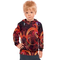 Background Fractal Abstract Kids  Hooded Pullover by Hannah976