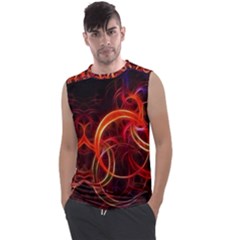 Background Fractal Abstract Men s Regular Tank Top