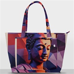 Let That Shit Go Buddha Low Poly (6) Back Pocket Shoulder Bag  by 1xmerch