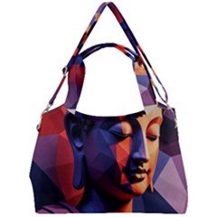 Let That Shit Go Buddha Low Poly (6) Double Compartment Shoulder Bag by 1xmerch