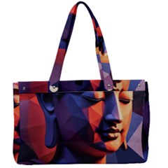 Let That Shit Go Buddha Low Poly (6) Canvas Work Bag by 1xmerch