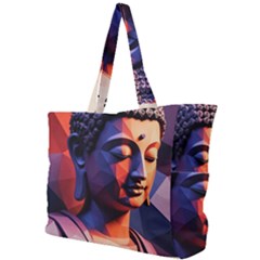 Let That Shit Go Buddha Low Poly (6) Simple Shoulder Bag by 1xmerch