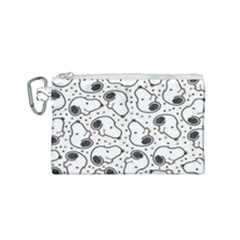 Dog Pattern Canvas Cosmetic Bag (small) by Sarkoni