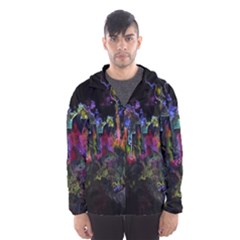 Grunge Paint Splatter Splash Ink Men s Hooded Windbreaker by Grandong