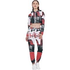 Cars City Fear This Poster Cropped Zip Up Lounge Set by Sarkoni