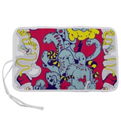 Fresh Urban Cartoon Monster Illustration Cartoon Character Text Pen Storage Case (l) by Sarkoni