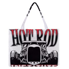 Vintage Car Hot Rod Motor Vehicle Zipper Medium Tote Bag by Sarkoni