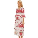 Hand Drawn Valentines Day Element Collection Midsummer Wrap Dress View2