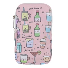 Drink Cocktail Doodle Coffee Waist Pouch (small) by Apen