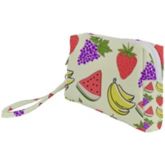 Fruits Pattern Background Food Wristlet Pouch Bag (small) by Apen