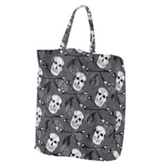 Skull Skeleton Pattern Texture Giant Grocery Tote by Apen