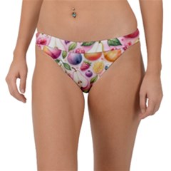 Fruits Apple Strawberry Raspberry Band Bikini Bottoms by Ravend