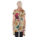 Autumn Leaves Colours Season Short Sleeve Side Drop Tunic View2