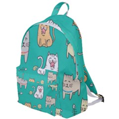 Seamless Pattern Cute Cat Cartoon With Hand Drawn Style The Plain Backpack by Grandong