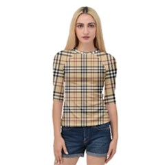 Burberry, Checker, Clothes, Fashion, Pattern Quarter Sleeve Raglan T-shirt