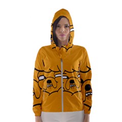 Adventure Time Jake The Dog Women s Hooded Windbreaker by Sarkoni