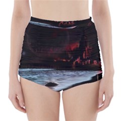 Artistic Creepy Dark Evil Fantasy Halloween Horror Psychedelic Scary Spooky High-waisted Bikini Bottoms