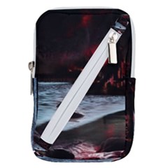Artistic Creepy Dark Evil Fantasy Halloween Horror Psychedelic Scary Spooky Belt Pouch Bag (small) by Sarkoni