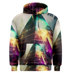 Tropical Forest Jungle Ar Colorful Midjourney Spectrum Trippy Psychedelic Nature Trees Pyramid Men s Core Hoodie by Sarkoni