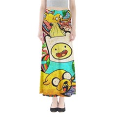 Painting Illustration Adventure Time Psychedelic Art Full Length Maxi Skirt by Sarkoni