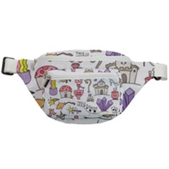 Fantasy Things Doodle Style Vector Illustration Fanny Pack by Bedest