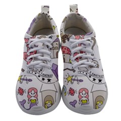 Fantasy Things Doodle Style Vector Illustration Women Athletic Shoes by Bedest