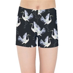 Crane Pattern Kids  Sports Shorts by Bedest