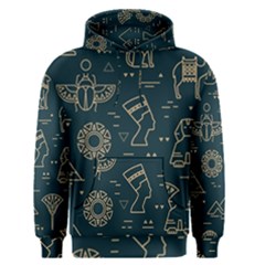 Dark Seamless Pattern Symbols Landmarks Sign Egypt Men s Core Hoodie by Bedest