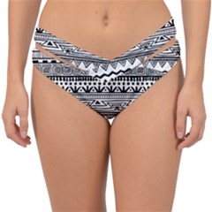 Boho Style Pattern Double Strap Halter Bikini Bottoms by Bedest