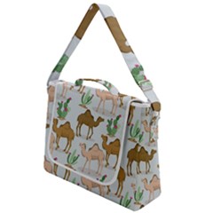 Camels Cactus Desert Pattern Box Up Messenger Bag by Hannah976