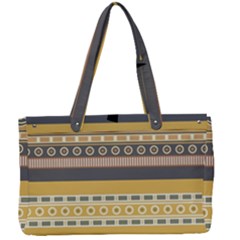 Seamless Pattern Egyptian Ornament With Lotus Flower Canvas Work Bag