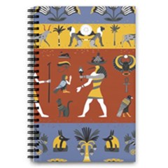 Ancient Egyptian Religion Seamless Pattern 5 5  X 8 5  Notebook by Hannah976