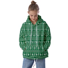 Wallpaper Ugly Sweater Backgrounds Christmas Kids  Oversized Hoodie by artworkshop