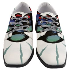 Alien Unidentified Flying Object Ufo Women Heeled Oxford Shoes