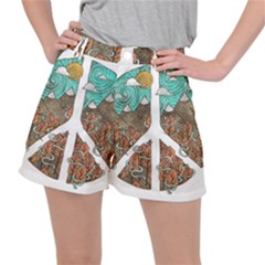 Psychedelic Art Painting Peace Drawing Landscape Art Peaceful Women s Ripstop Shorts by Sarkoni