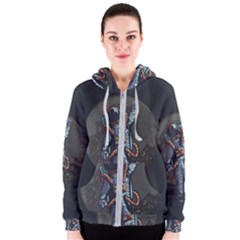 Illustration Drunk Astronaut Women s Zipper Hoodie by Bedest