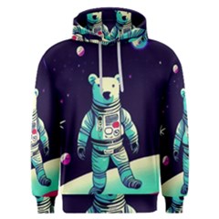 Bear Astronaut Futuristic Men s Overhead Hoodie by Bedest