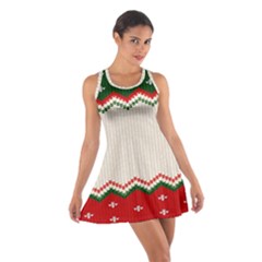 Merry Christmas Happy New Year Cotton Racerback Dress by artworkshop