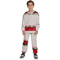 Merry Christmas Happy New Year Kids  Sweatshirt Set by artworkshop