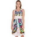 Graffiti Love Knee Length Skater Dress With Pockets View1