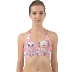 Cat Kitten Feline Pet Animal Cute Back Web Sports Bra by Sarkoni