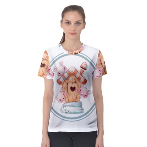 House Pet Animal Cute Women s Sport Mesh T-shirt by Sarkoni