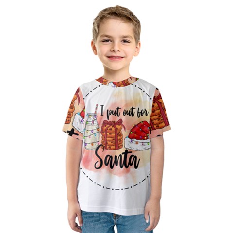 Santa Cookies Christmas Kids  Sport Mesh T-shirt by Sarkoni