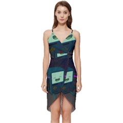 Bmo In Space  Adventure Time Beemo Cute Gameboy Wrap Frill Dress by Bedest