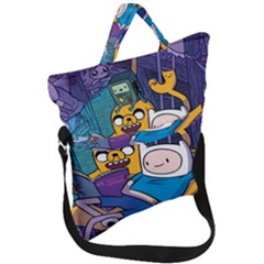 Adventure Time Finn  Jake Marceline Fold Over Handle Tote Bag by Bedest