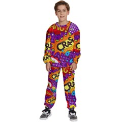 Crash Bang Adventure Time Art Boom Graffiti Kids  Sweatshirt Set