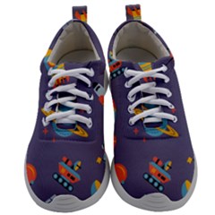 Space Seamless Patterns Mens Athletic Shoes