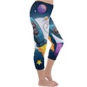 Spaceship Astronaut Space Capri Winter Leggings  View3