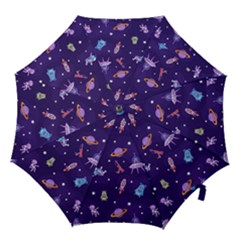 Space Seamless Pattern Hook Handle Umbrellas (small)