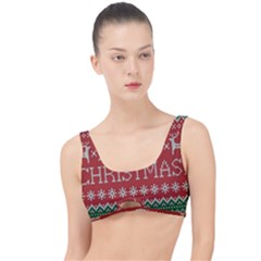 Merry Christmas  Pattern The Little Details Bikini Top by artworkshop